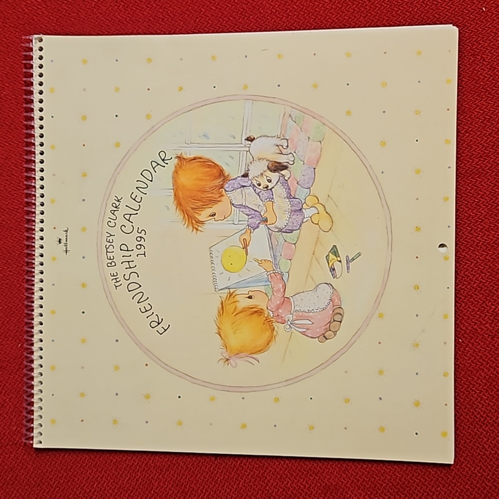 The Betsey Clark Friendship Calendar 1995 UNUSED frame the art HALLMARK Vtg.
